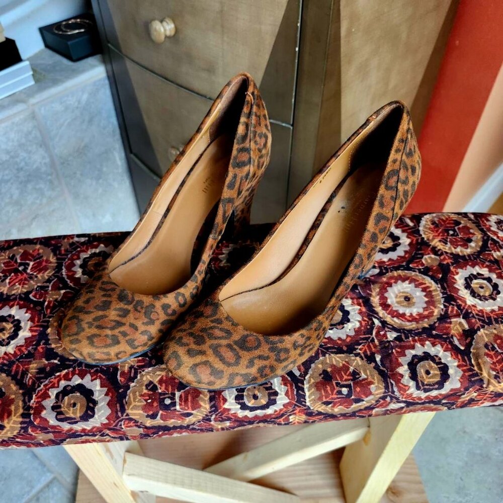 Garnet Hill leopard print shoes
